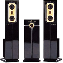 Steinway Lyngdorf high end stereo speakers